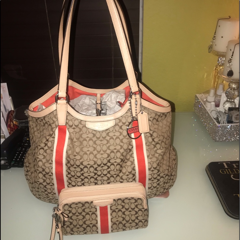 Coach Bag and Wallet for sale